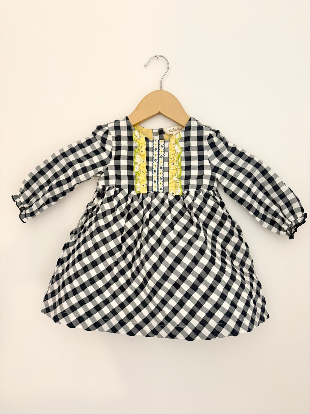 Matilda Jane Gingham Dress with Yellow Accents